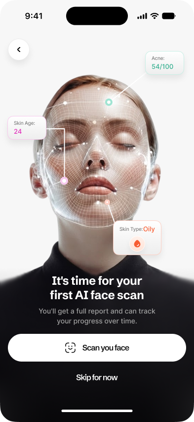 AI face scan